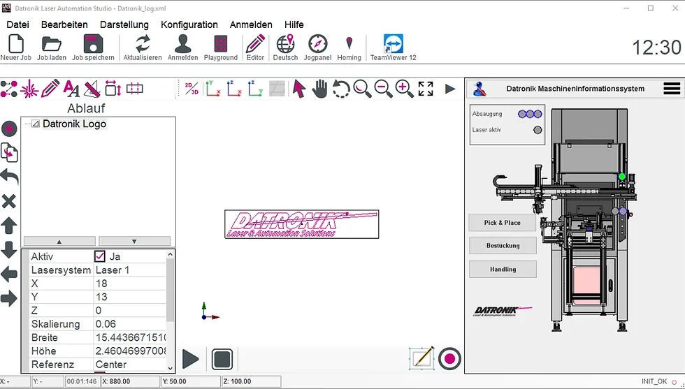 Detailansicht für Prozessschritte