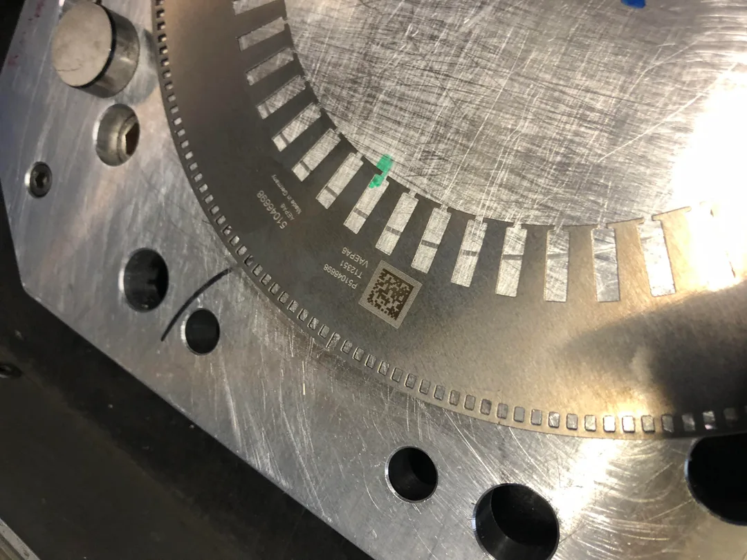 Applikation – Faserlaser Edelstahl Beschriftung mit QR-Code